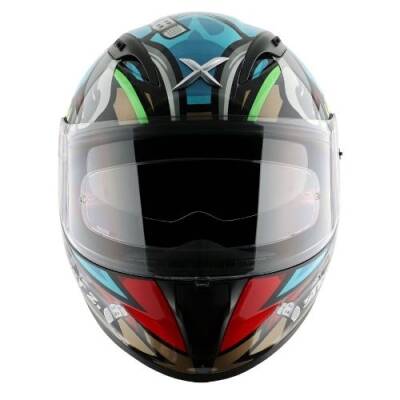 AXOR STREET BOBBY BLUE RED Kapalı Motosiklet Kaskı - 4