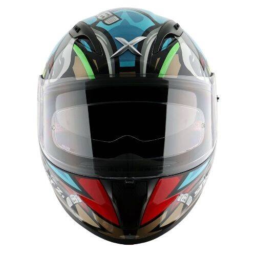 AXOR STREET BOBBY BLUE RED Kapalı Motosiklet Kaskı - 4