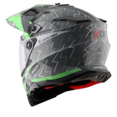 AXOR X-Cross Flash Dual Vizor Cross Motosiklet Kaskı - 3