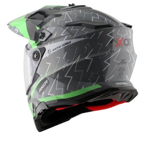 AXOR X-Cross Flash Dual Vizor Cross Motosiklet Kaskı - 3
