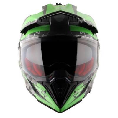 AXOR X-Cross Flash Dual Vizor Cross Motosiklet Kaskı - 4