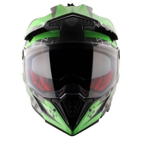 AXOR X-Cross Flash Dual Vizor Cross Motosiklet Kaskı - 4