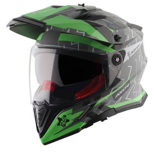 AXOR X-Cross Flash Dual Vizor Cross Motosiklet Kaskı - 1