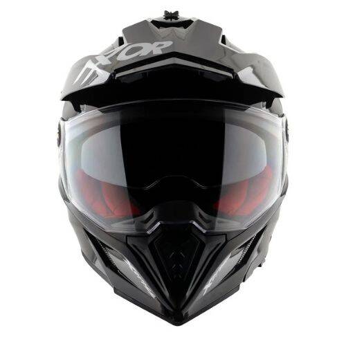 AXOR X CROSS X2 DUAL VİSOR Mat Siyah Gri Cross Motosiklet Kaskı - 9