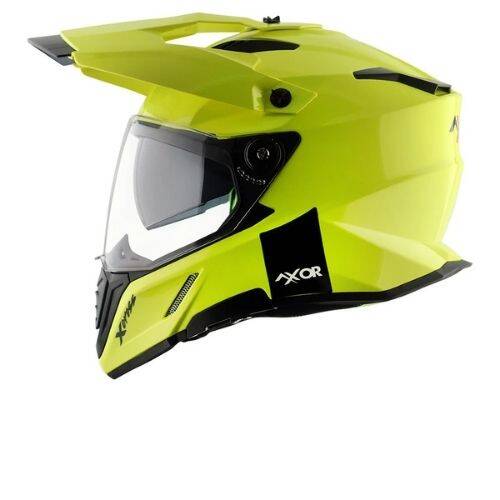 Axor X-Cross Dual Vizör Neon Yellow Cross Motosiklet Kaskı - 4