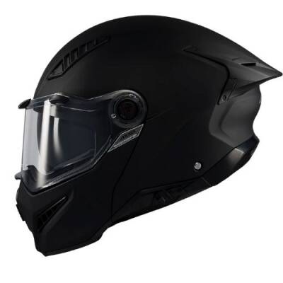 AXXİS GHOSTFIGHTER Mat Siyah Çene Açılır Motosiklet Kaskı - 4