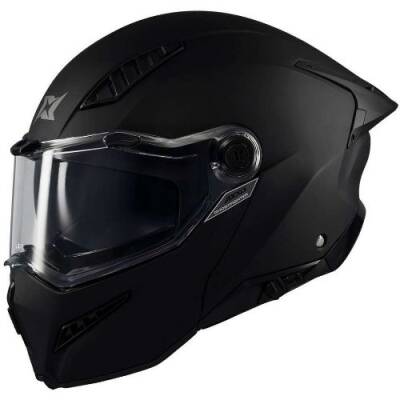 AXXİS GHOSTFIGHTER Mat Siyah Çene Açılır Motosiklet Kaskı - AXXİS