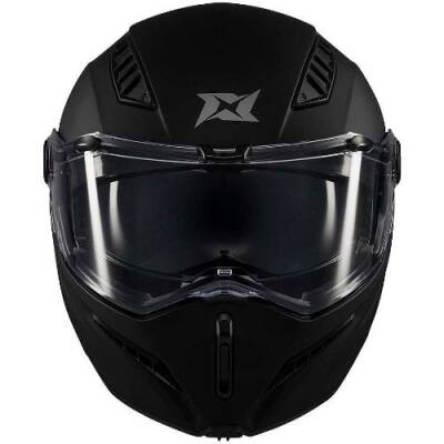 AXXİS GHOSTFIGHTER Mat Siyah Çene Açılır Motosiklet Kaskı - 3