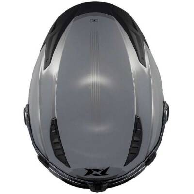 AXXİS GHOSTFIGHTER BİTONE C2 Siyah Gri Çene Açılır Motosiklet Kaskı - 8