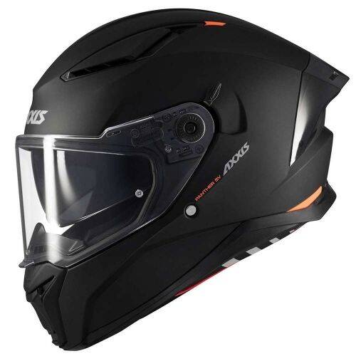 AXXİS PANTHER Mat Siyah Kapalı Motosiklet Kaskı - 1