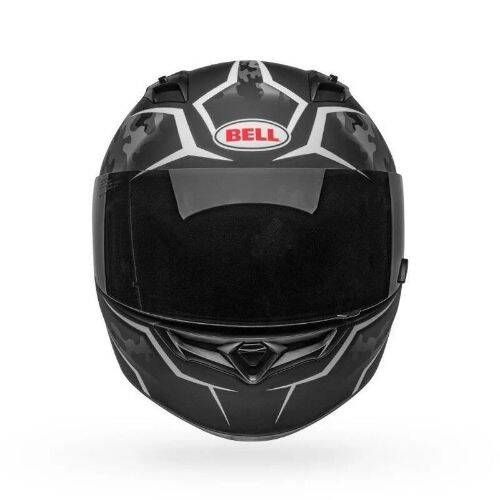 Bell Qualifier Stealth Mat Siyah Beyaz Kamuflaj Kapalı Motosiklet Kaskı - 2