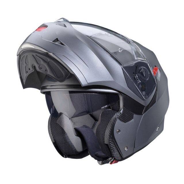 CABERG DUKE X Mat Gun Metal Çene Açılır Kask - 3