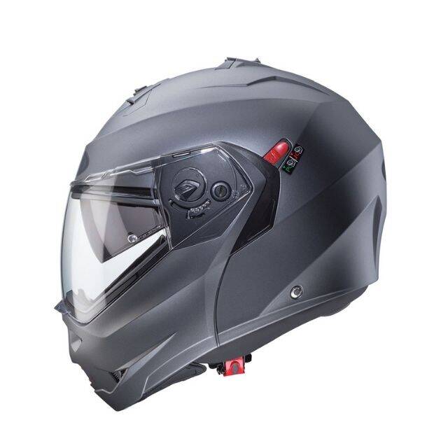 CABERG DUKE X Mat Gun Metal Çene Açılır Kask - 4