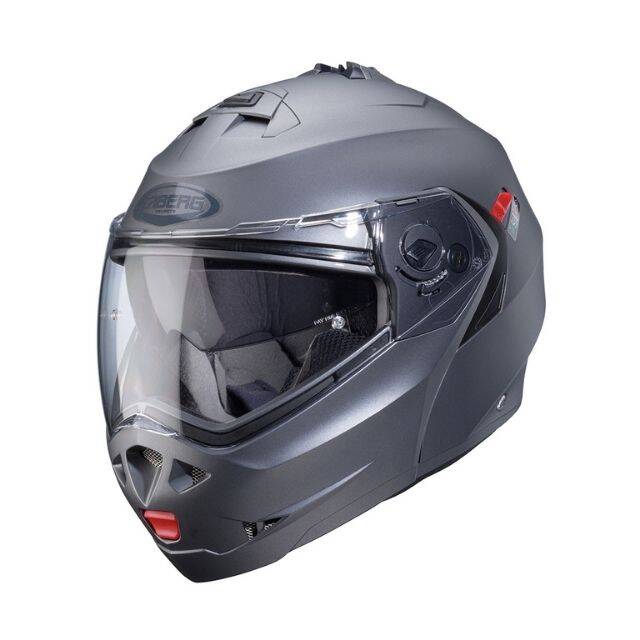 CABERG DUKE X Mat Gun Metal Çene Açılır Kask - 1