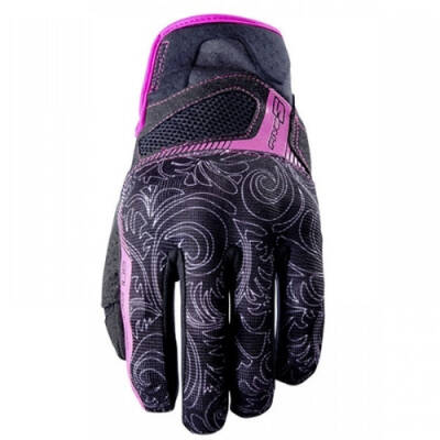 FİVE GLOVES RS3 REPLİCA Kadın Siyah Pembe Motosiklet Eldiven 