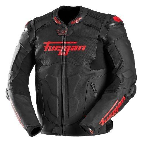 FURYGAN Raptor Evo 3 Siyah Kırmızı Deri Motosiklet Ceketi - 2