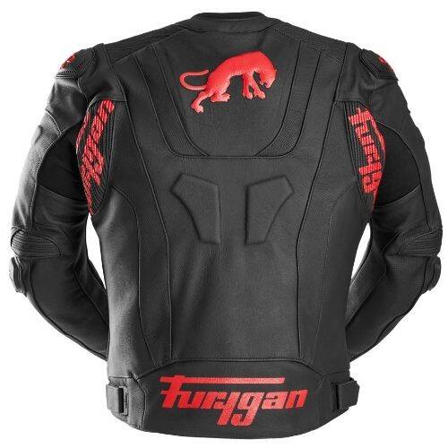 FURYGAN Raptor Evo 3 Siyah Kırmızı Deri Motosiklet Ceketi - 4