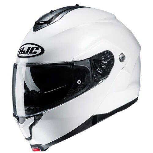 HJC C91N İnci Beyazı Çene Açılır Motosiklet Kaskı - 1