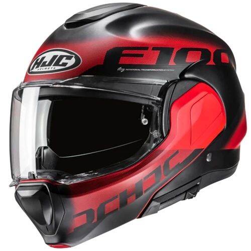 HJC F100 Hetal MC1SF Çene Açılır Motosiklet Kaskı - 1