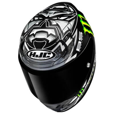 HJC RPHA12 Quartararo MC5 Kapalı Motosiklet Kaskı Siyah - 3