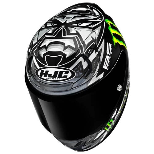 HJC RPHA12 Quartararo MC5 Kapalı Motosiklet Kaskı Siyah - 3
