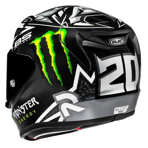 HJC RPHA12 Quartararo MC5 Kapalı Motosiklet Kaskı Siyah - 5