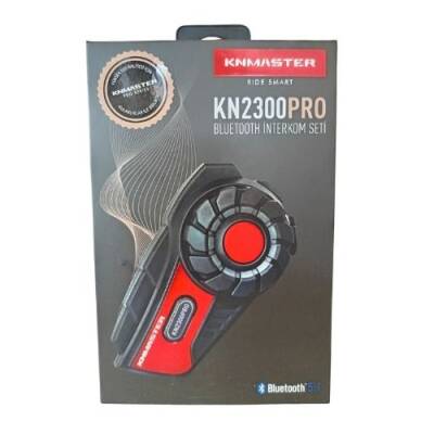 Knmaster KN2300 PRO Motosiklet Kask İnterkom Bluetooth Intercom Kulaklık Seti - 1