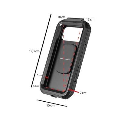 Knmaster TT-950 WU Titreşim Engelleyici Tüm Motosikletlere Uygun Telefon Tutucu 