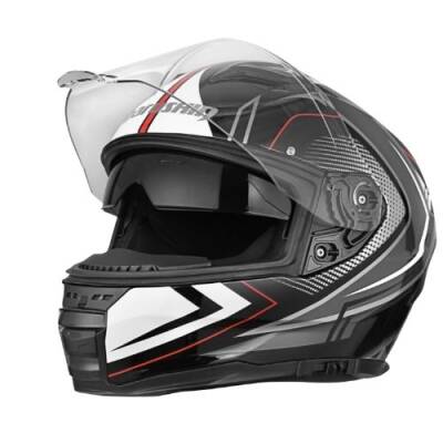 MARUSHİN M-899 COMFORT BLACK GREY Kapalı Motosiklet Kaskı 