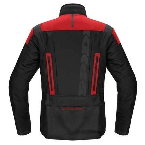 SPIDI TRAVELER 3 EVO H2OUT Siyah Kırmızı Motosiklet Ceketi - 2