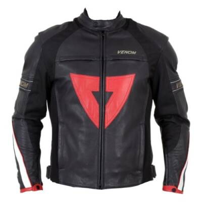 Venom D1 Racing Siyah Deri Mont 