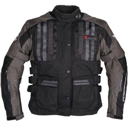 Venom Tourex Siyah Gri Motosiklet Montu - 1