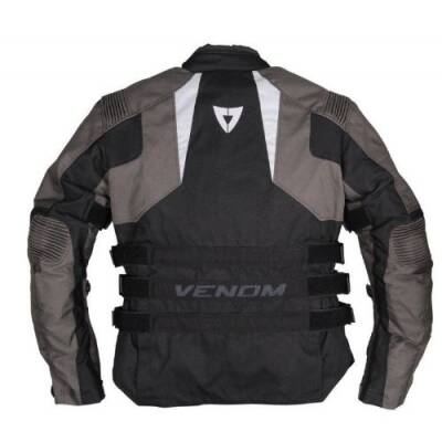 Venom Tourex Siyah Gri Motosiklet Montu - 2