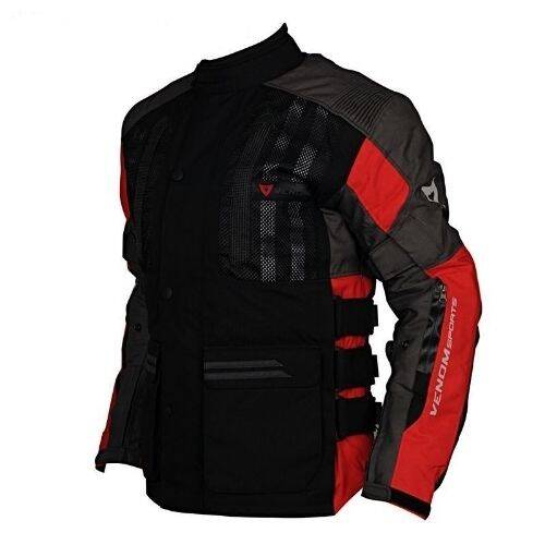 Venom Tourex Siyah Kırmızı Motosiklet Mont - 2