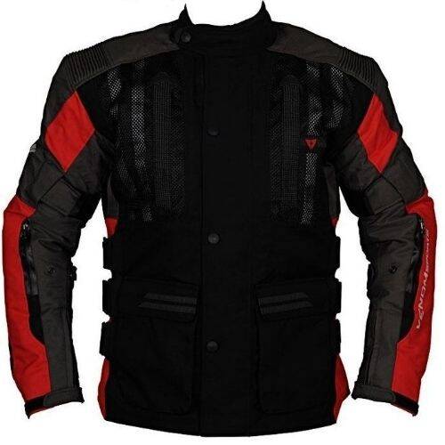 Venom Tourex Siyah Kırmızı Motosiklet Mont - 1