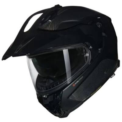 X-552 ULTRA PURO N-COM 102 KAPALI SİPERLİKLİ Karbon Motosiklet Kaskı - 2