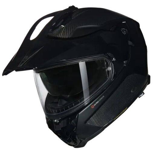 X-552 ULTRA PURO N-COM 102 KAPALI SİPERLİKLİ Karbon Motosiklet Kaskı - 2