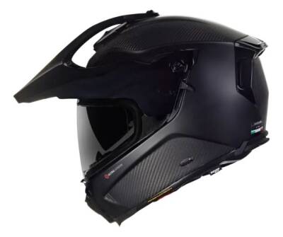 X-552 ULTRA PURO N-COM 102 KAPALI SİPERLİKLİ Karbon Motosiklet Kaskı - 1