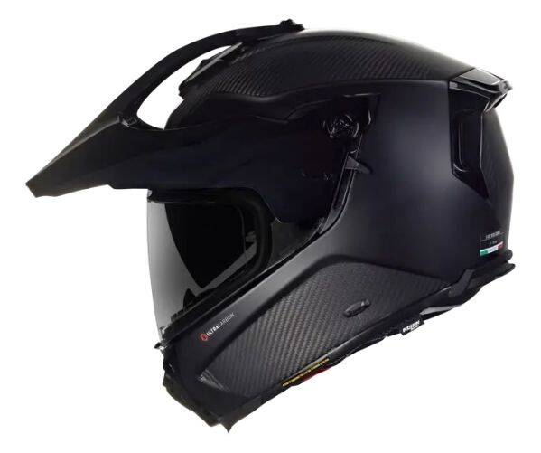 X-552 ULTRA PURO N-COM 102 KAPALI SİPERLİKLİ Karbon Motosiklet Kaskı - 1
